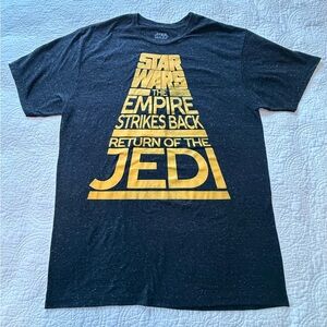 Star Wars Men's Tee - Black and Gold